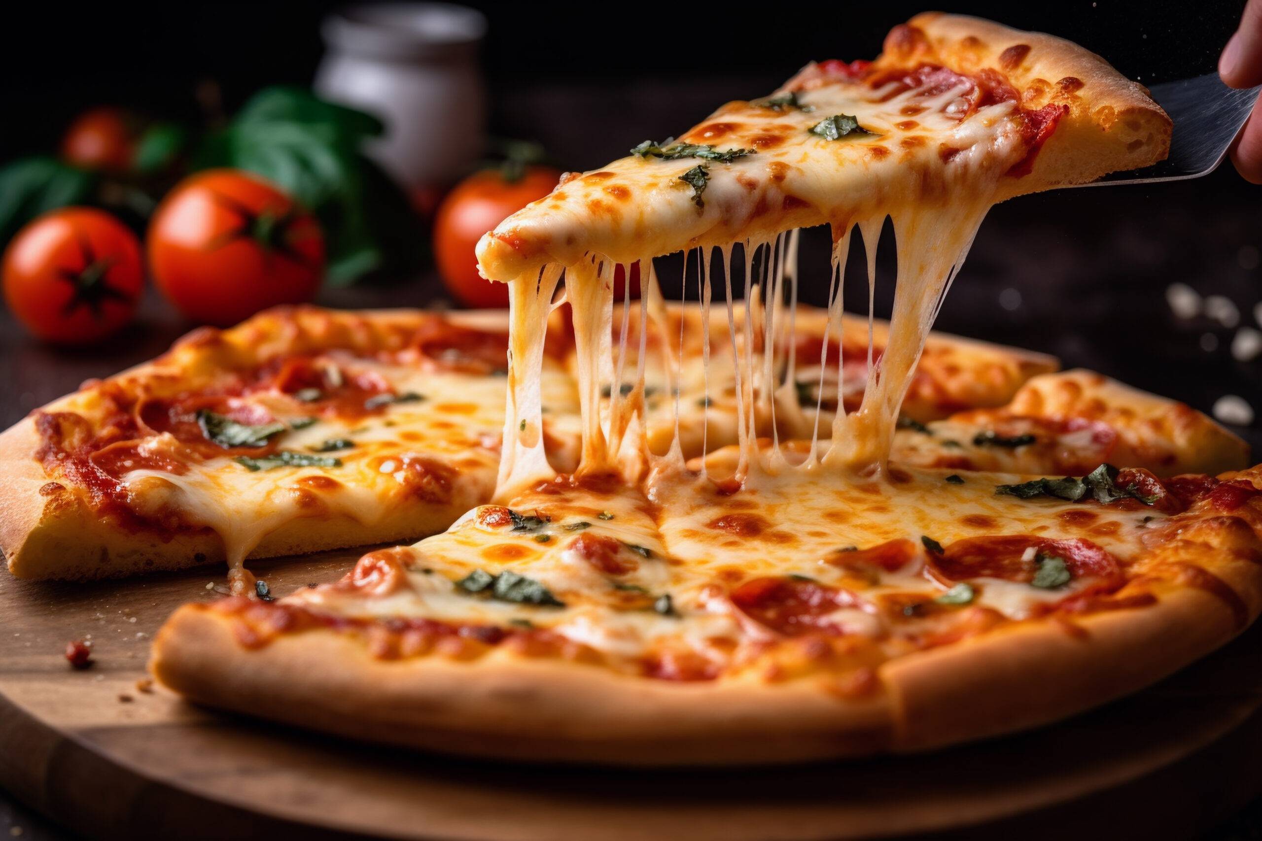 freshly baked pizza, generative ai
